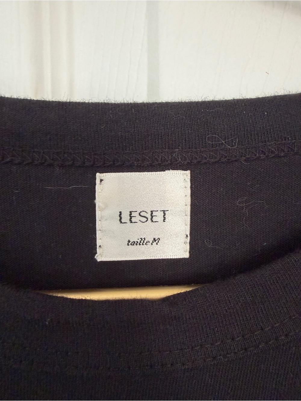 LESET Black Short Sleeve Tee - Picture 2 of 3